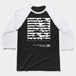 Echo & The Bunnymen - Minimalist Style Graphic Artwork Baseball T-Shirt